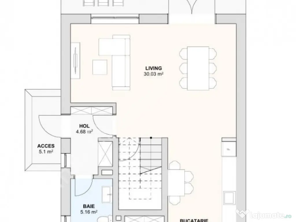 Casa individuala cu 4 camere si teren de 380 mp in Sura Mica 