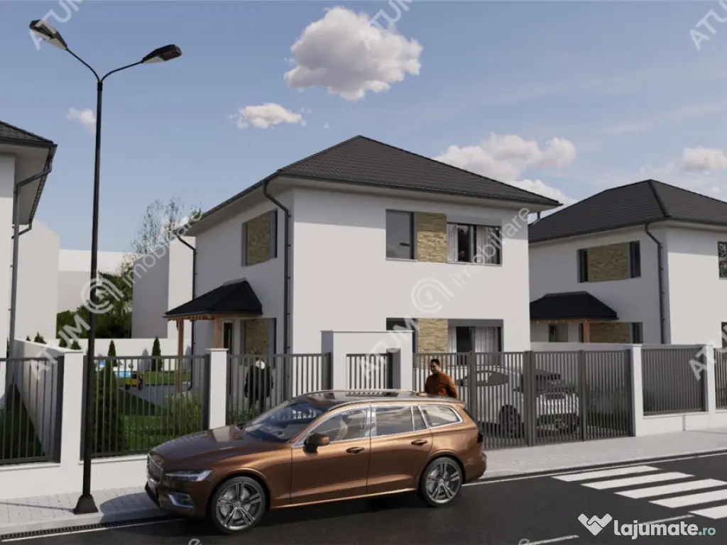 Casa individuala cu 4 camere si teren de 380 mp in Sura Mica 