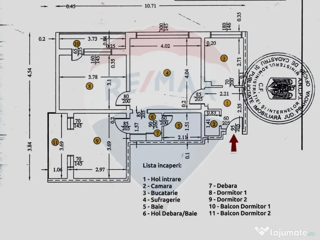 Apartament 3 camere | Etaj 8/9 | Zona Nord – Strada Cam... 