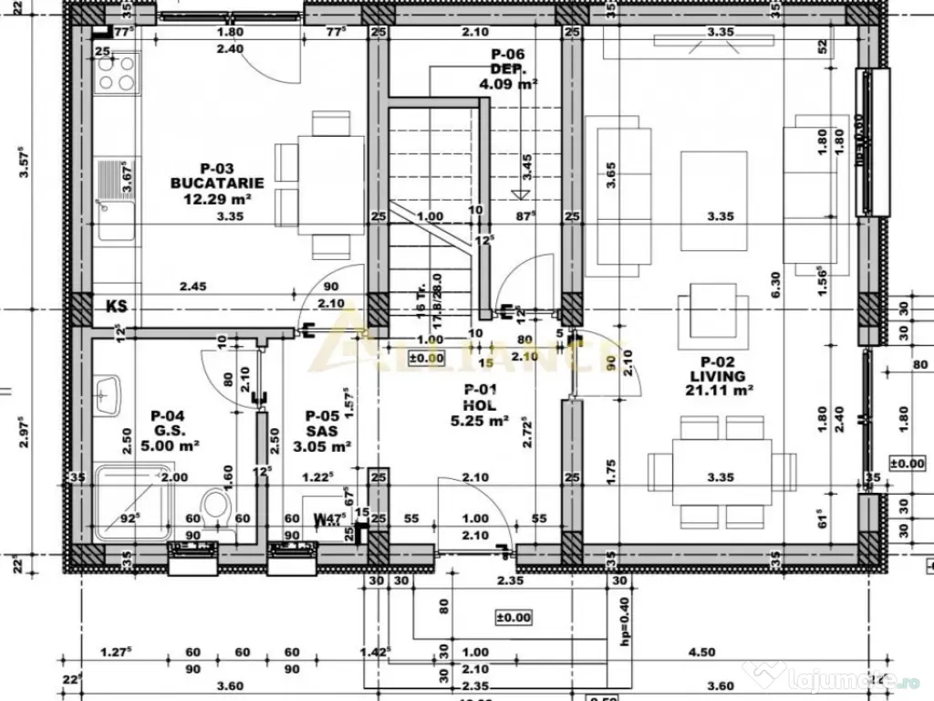 Vila individuala, 4 camere, 3 baie, curte 210mp 