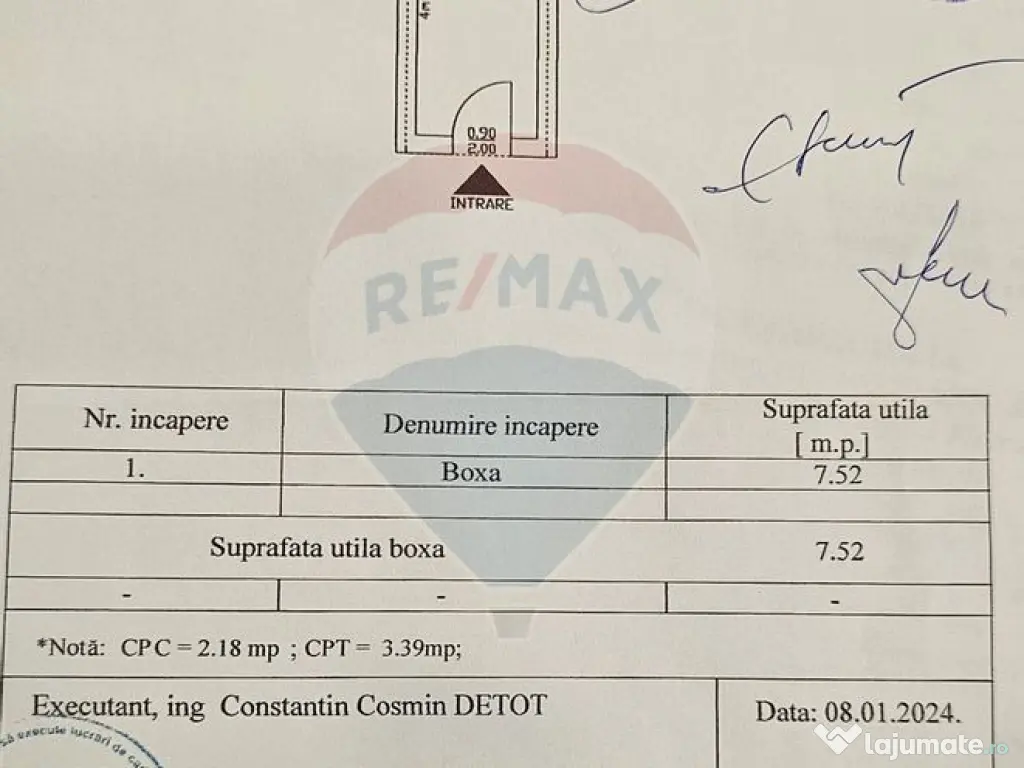 Boxa de vanzare 7,52mp