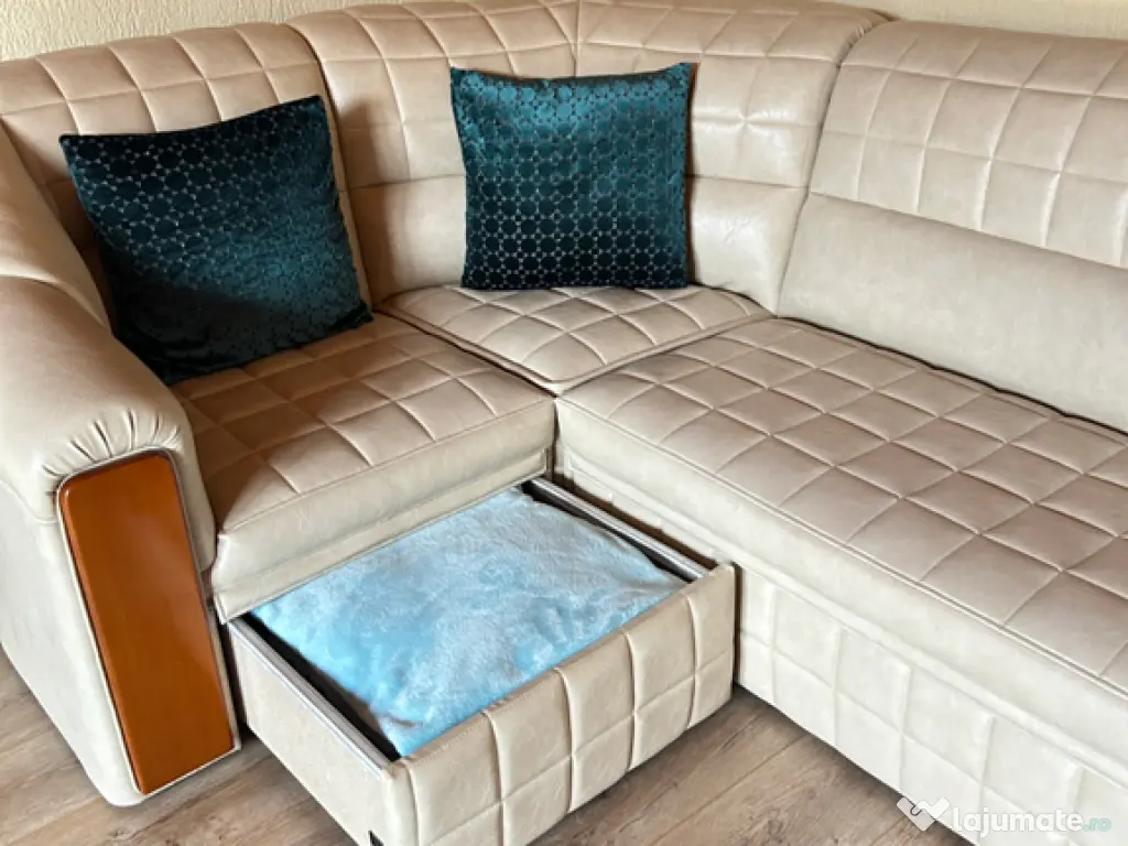 Colțar din piele naturală – elegant, extensibil 