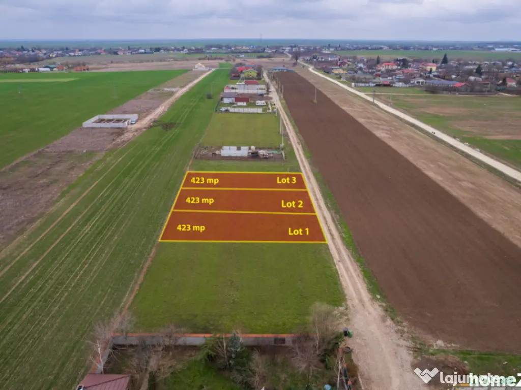 FRUMUSANI - VIOLETELOR, TEREN 423 MP, FRONT 14 M! 