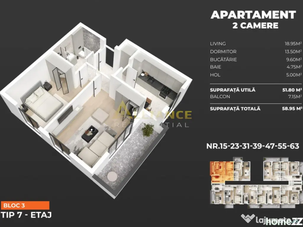 Apartament 2 camere Premium – Exact l#226;ng#259; Metro... 