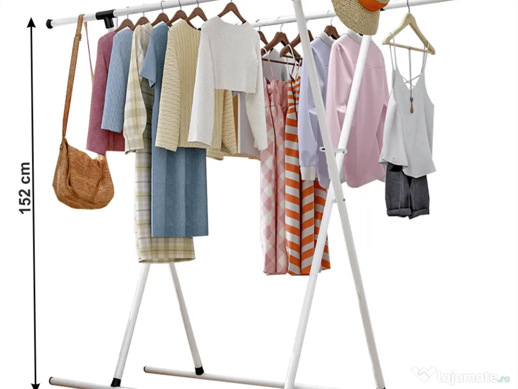 Cuier cu două rânduri, alb, GEMO,  NOU SIGILAT 