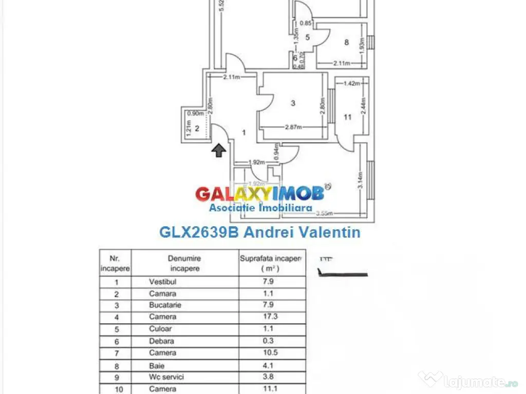 Apartament 3 Camere La Cheie zona Berceni - Oltenitei - Bagd 