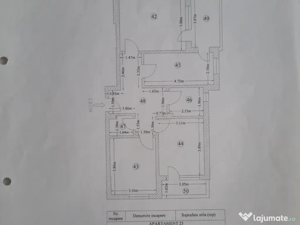 3 camere, decomandat, loc parcare, 2 bai, 2 balcoane, boxa, lift 
