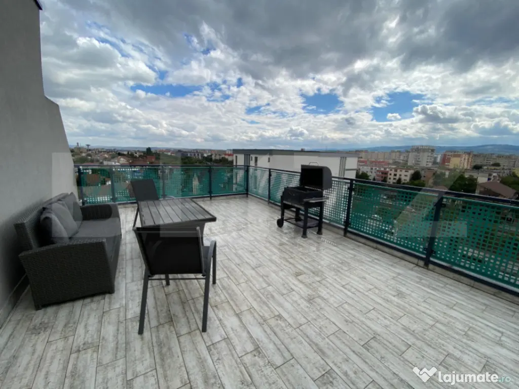 Apartament modern cu 3 camere, 68mp, 2bai, terasa 50mp, gara