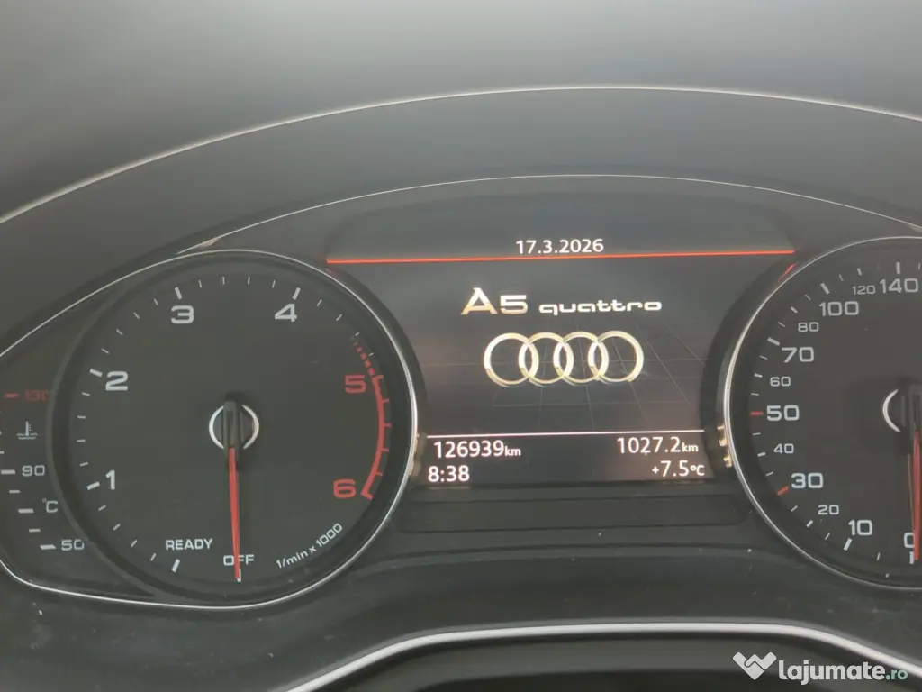 Audi A5 sportback quatro, diesel, 127000km, 2017 