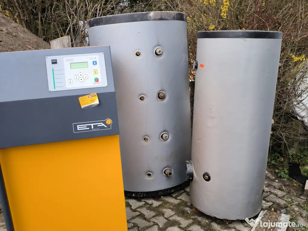 Sistem Complet Centrală Peleți ETA 25kW + Puffer + Boiler