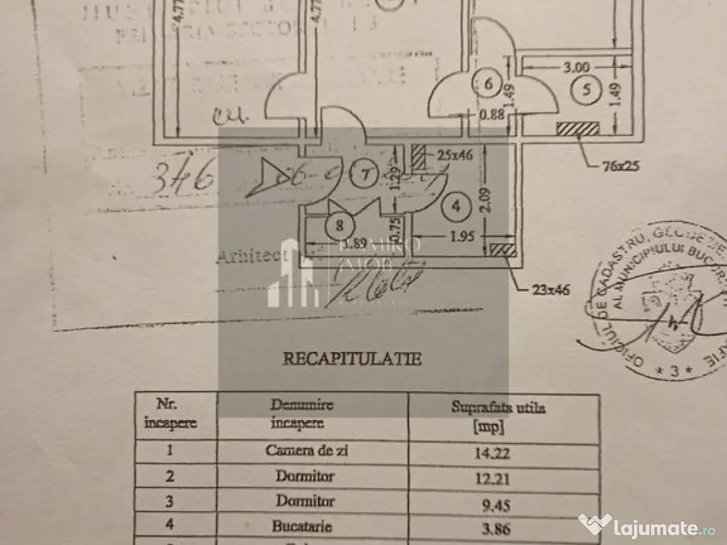 Apartament 3 camere – 50 mp – lângă Parcul IOR și ...