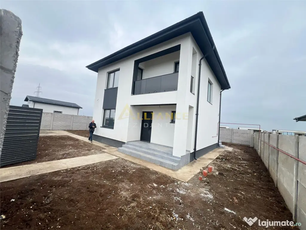 Vila mediteraneana - 4 camere - 2 bai - beci- 375mp teren