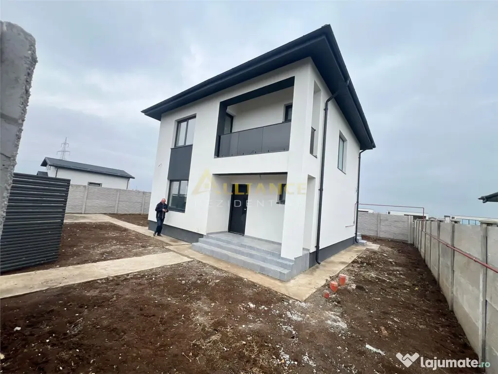 Vila mediteraneana - 4 camere - 2 bai - beci- 375mp teren