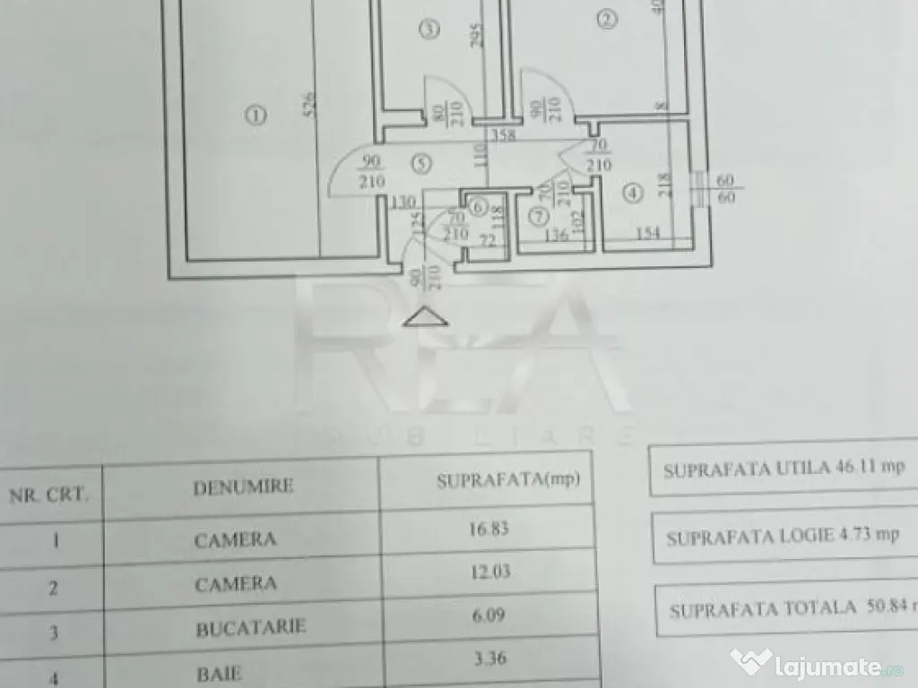 2 camere Fizicienilor la 10 minute de Metrou Grigorescu 