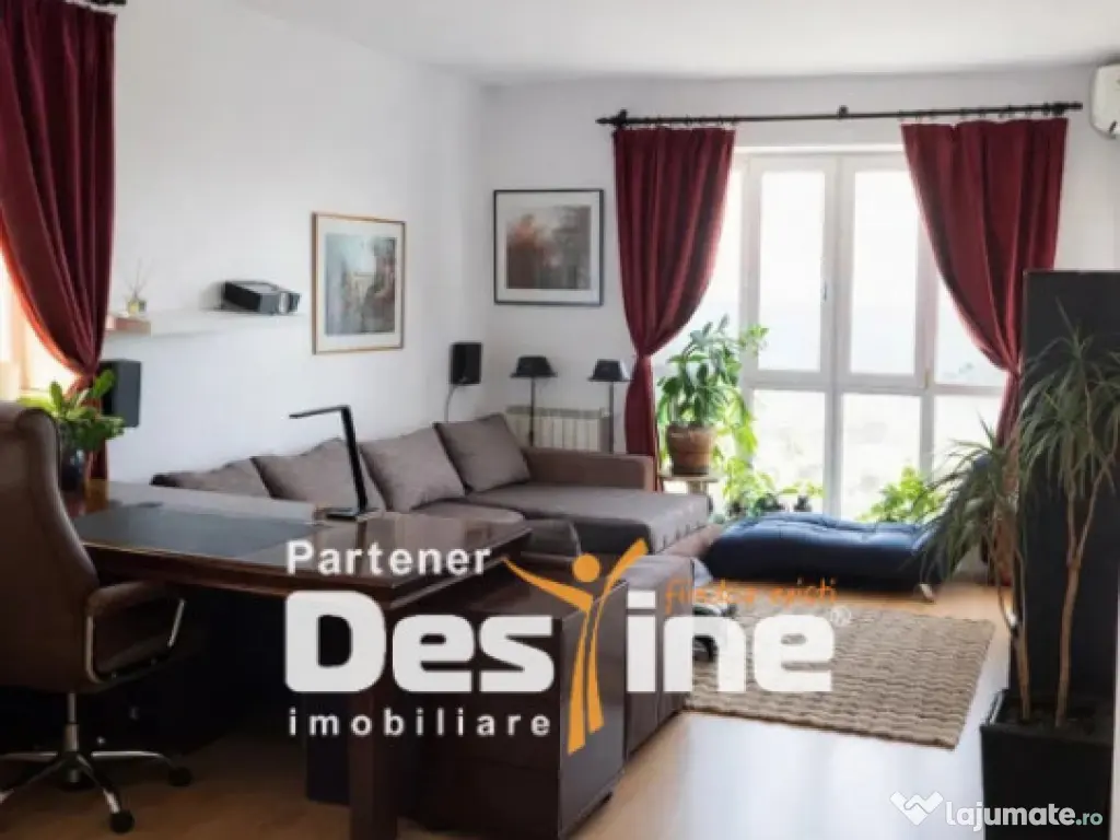 Apartament 2 camere,58 mp complet mobilat 