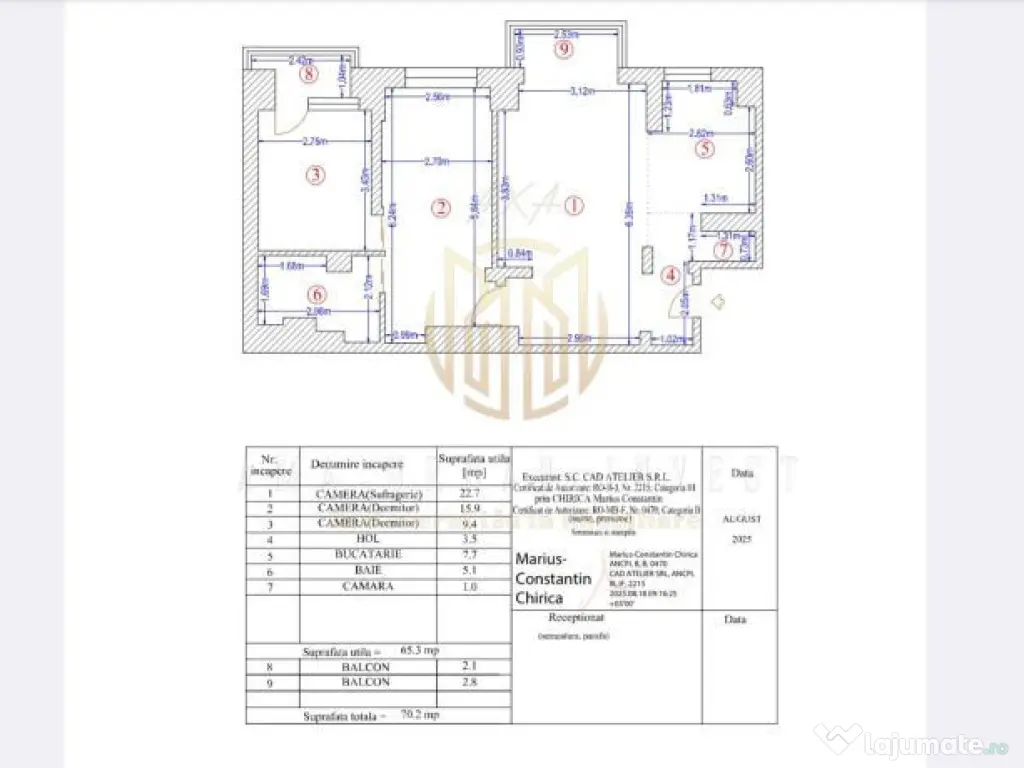 3 Camere Decomandat, 70mp | Bd. Al. Obregia - Bloc Reabil... 