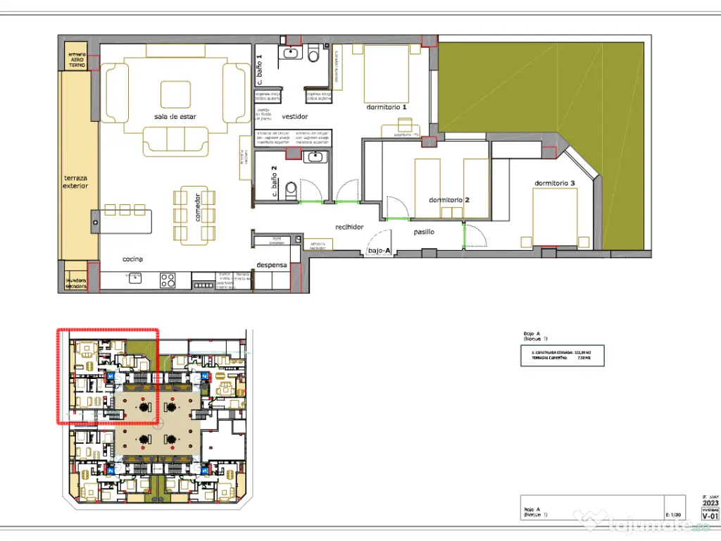 Apartament de lux la parter, cu terasă și piscină, situat într-o zonă premium 