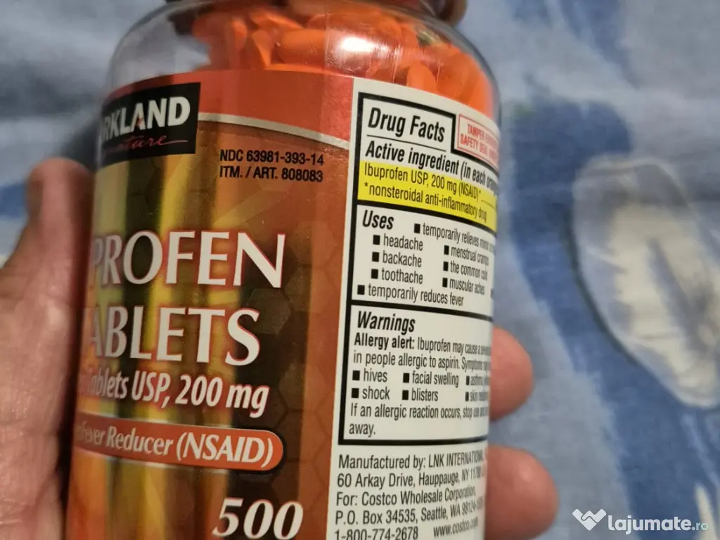 Ibuprofen - 200 mg -500 pastile 