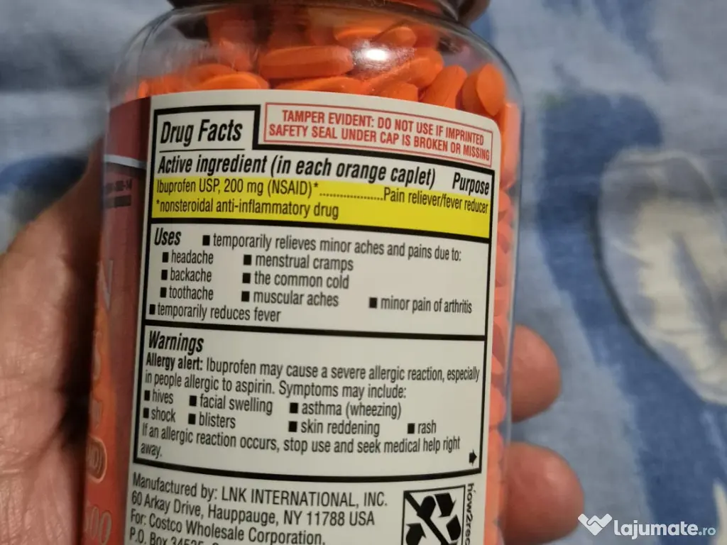 Ibuprofen - 200 mg -500 pastile 