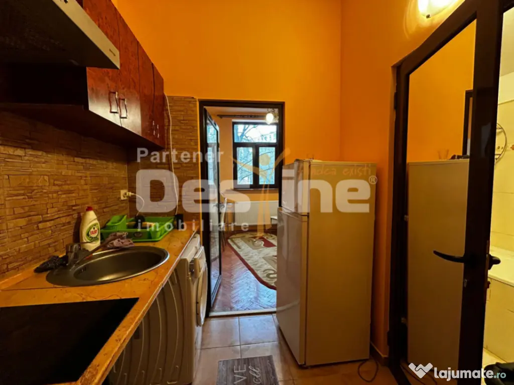 Garsoniera 18mp Copou mobilata si utilata complet 