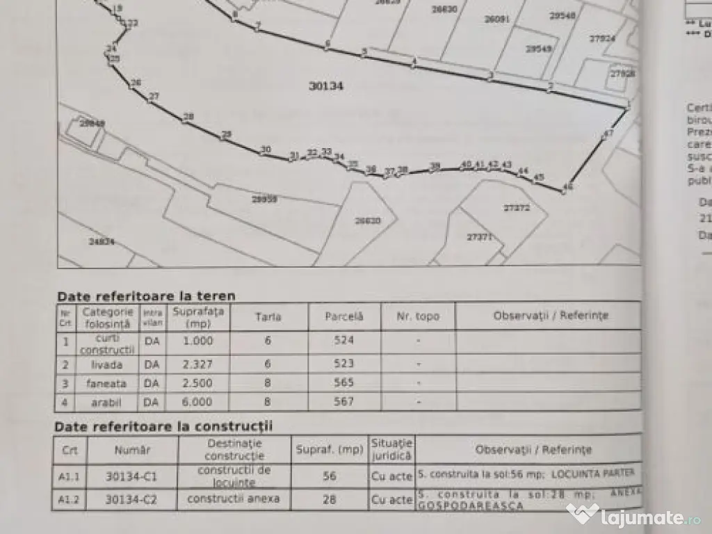 TEREN INTRAVILAN //PAULESTI//12.000 MP 