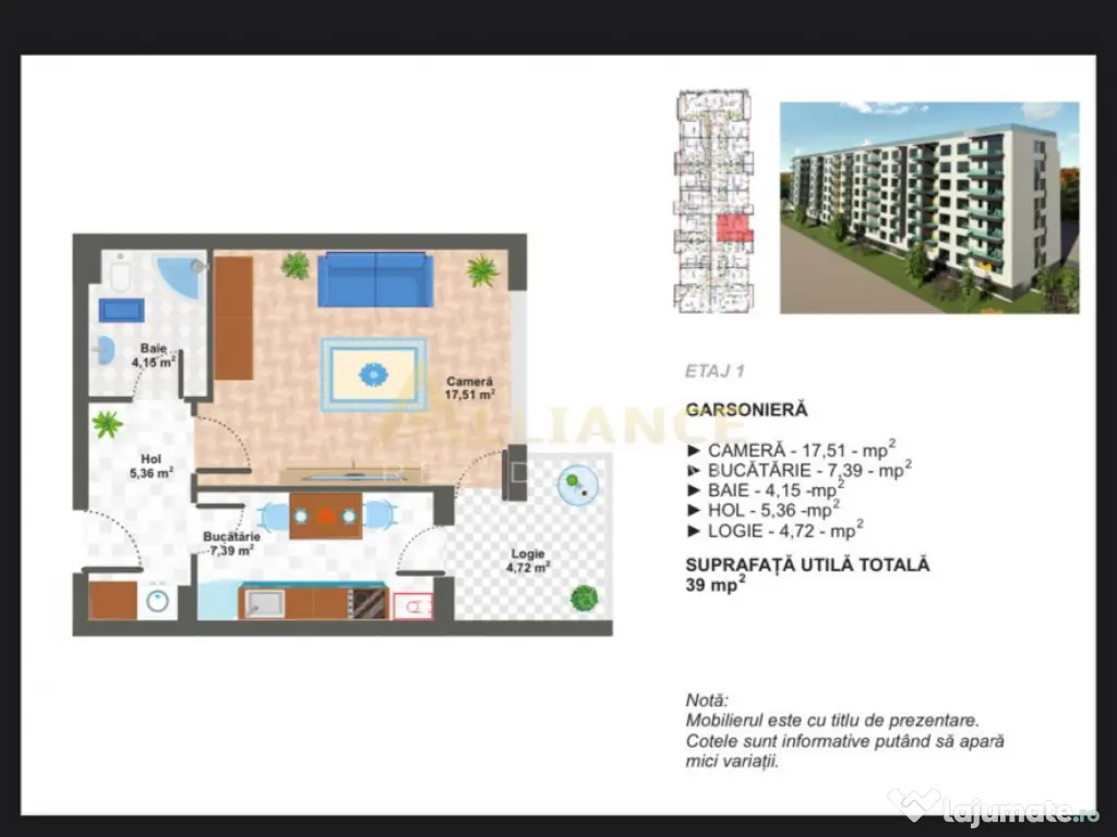 Garsoniera noua Berceni || incalzire in pardoseala aproape m 