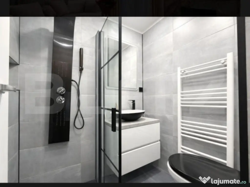 Apartament 3 camere, 66 mp, la cheie 2 bai, terasa, parcare,