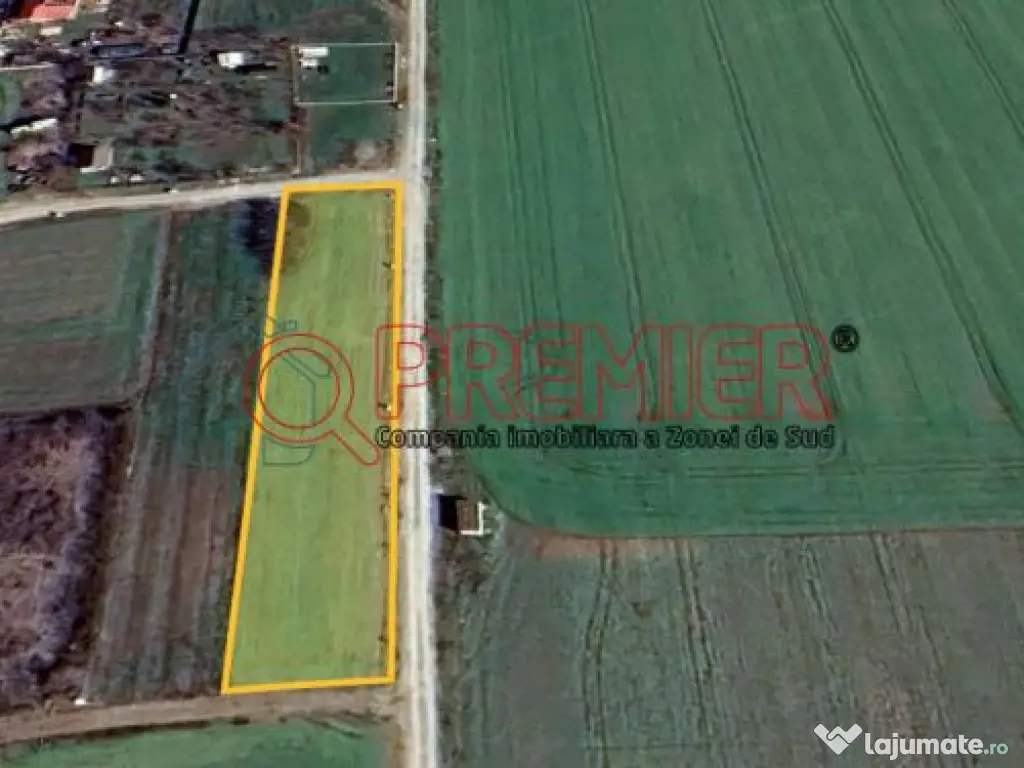 Teren Fundulea 1000 mp | 25 min Bucuresti | Deschidere 55m 