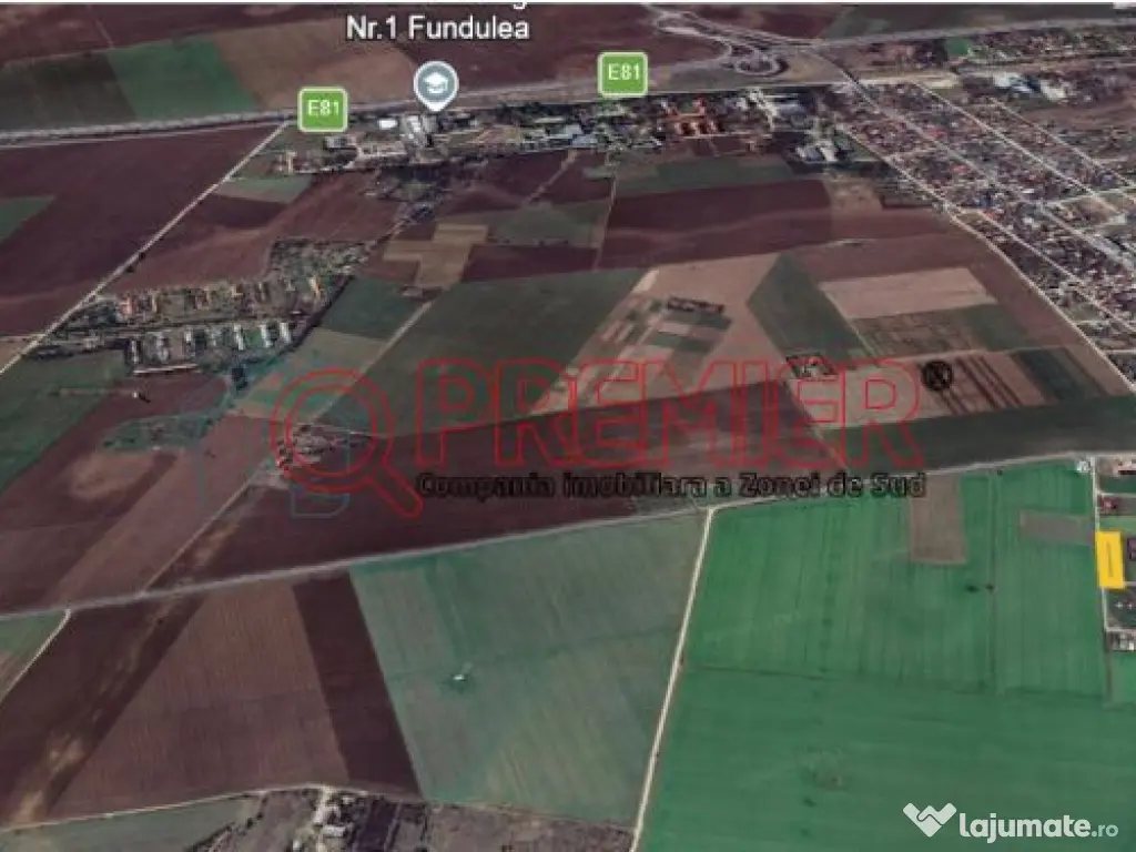 Teren Fundulea 1000 mp | 25 min Bucuresti | Deschidere 55m 