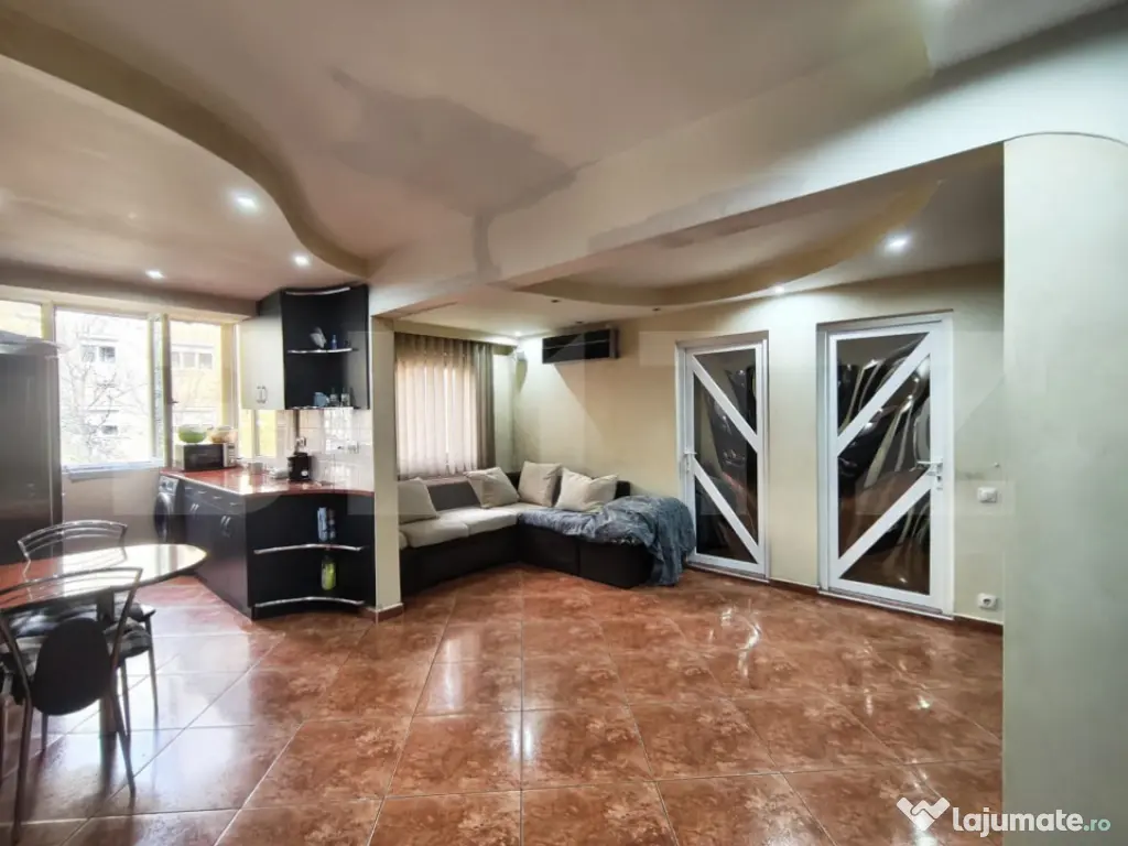 Apartament 3 camere PB, etaj 1, Rogerius/Decebal, mobilat 