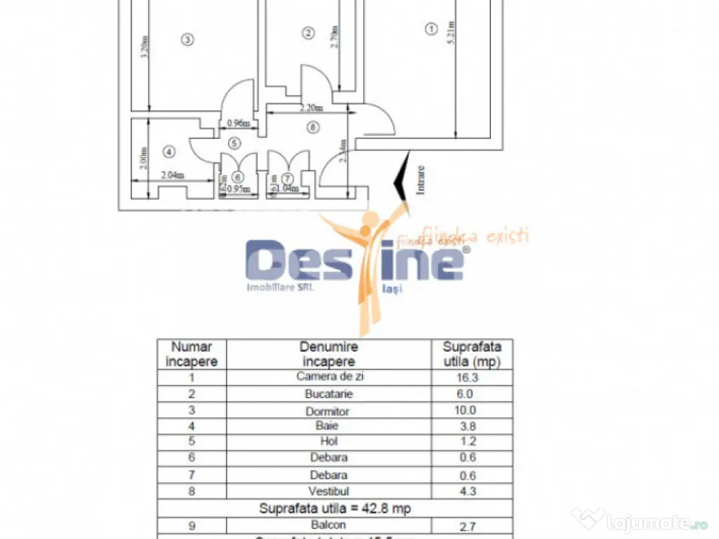 DACIA, APARTAMENT 2 CAMERE, 111.900 EURO 