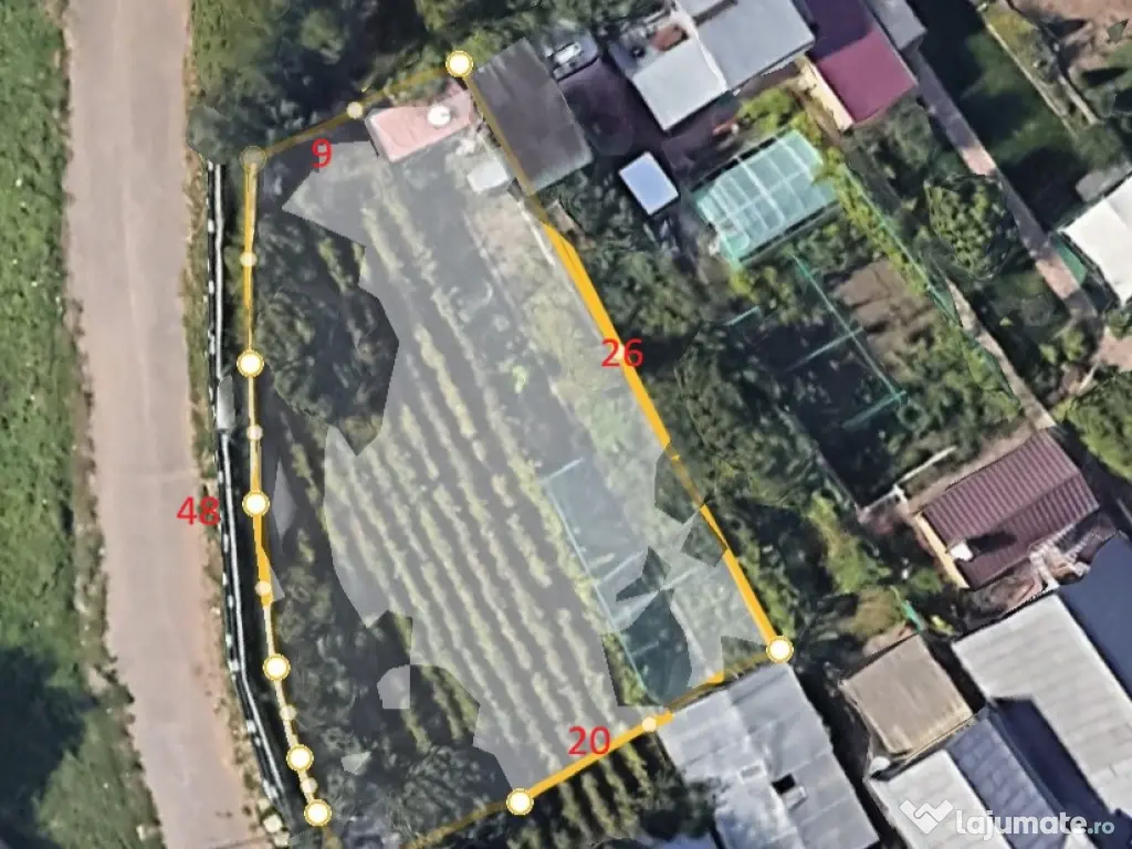 400 mp teren intravilan , deschidere 40m 