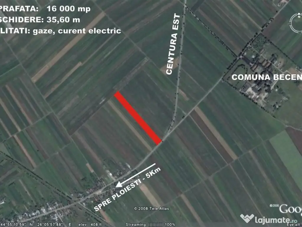 Teren 16.000 mp deschidere Centura Est Ploiesti