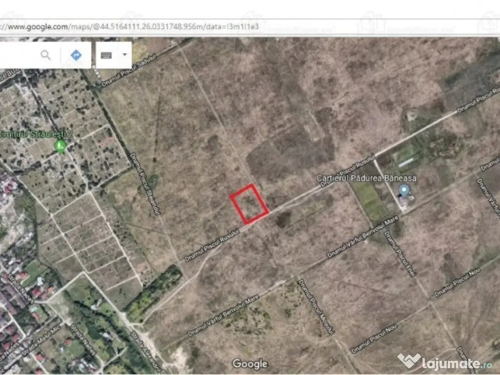 Teren 4545 mp Dr Piscul Rusului