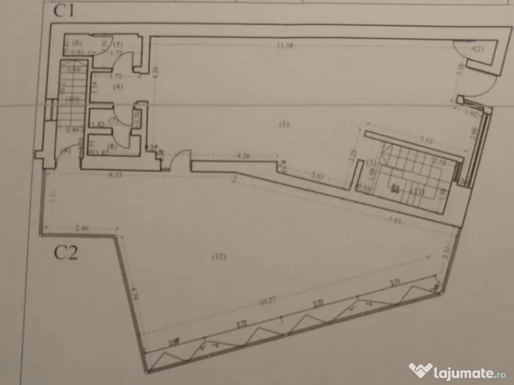 Zona Piata Romana S+P+1+M stradal comercial ,birouri ,inv... 