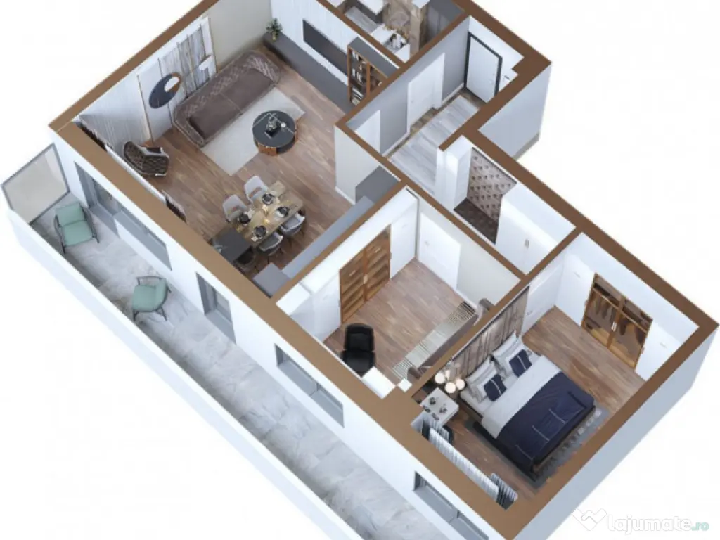 APARTAMENT 3 CAMERE, DECOMANDAT, BLOC NOU, COMISION 0 