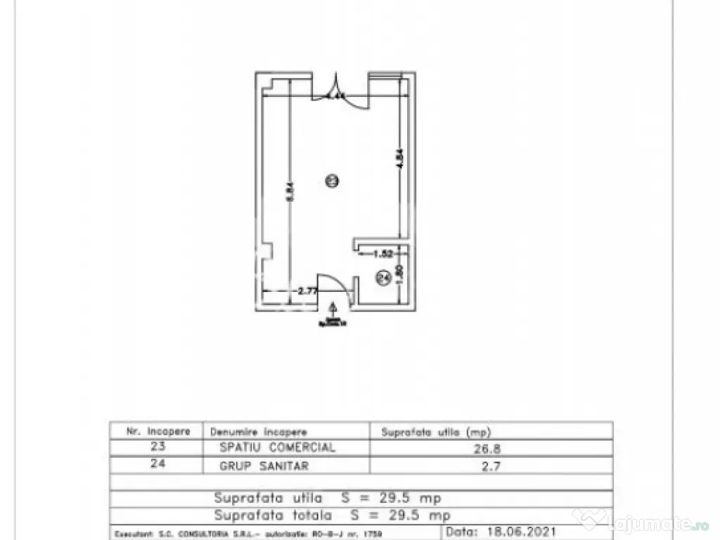 Spatiu comercial 29.5 mp situat in Mamaia Nord, la 50 m de p 