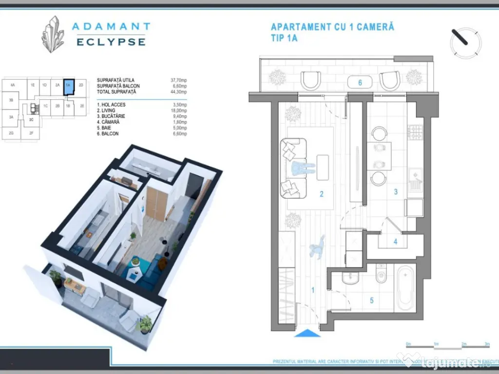 ADAMANT ECLYPSE | 1 camera tip 1A | 44.3mp | CUG - Rond Vechi | Iași 