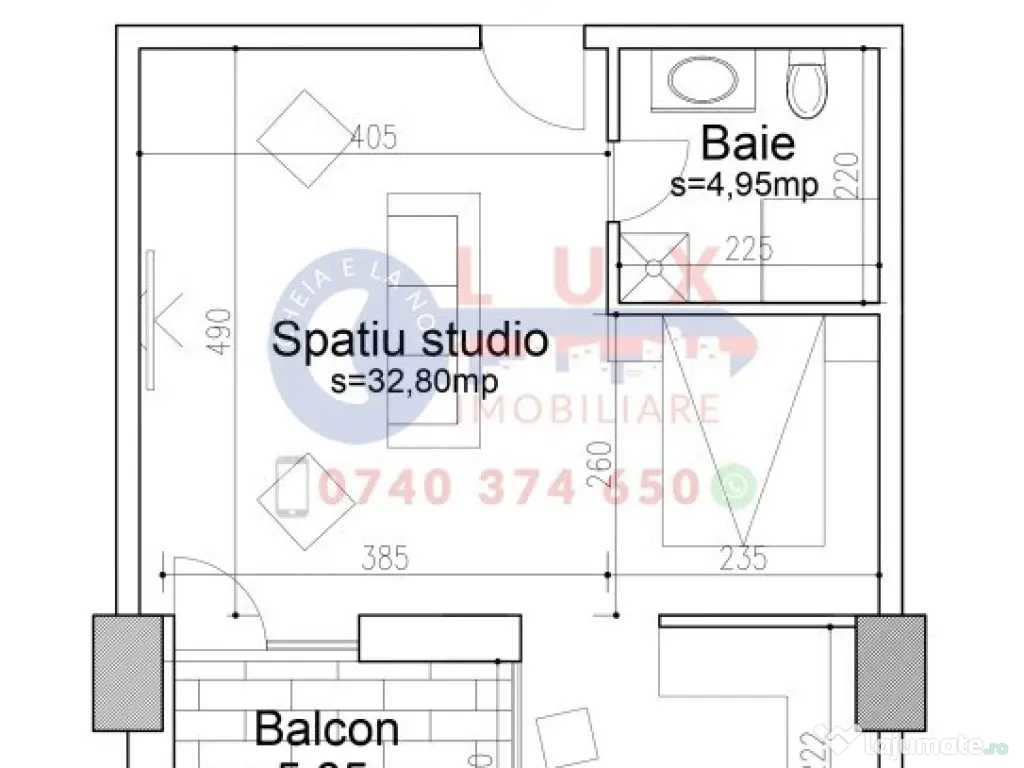 ID 1295 Garsoniera confort I - Cartier E3