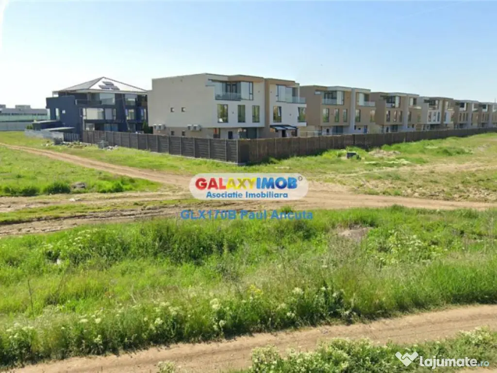 Teren Voluntari Pipera 1347 mp lipit cartier case Pipera G 