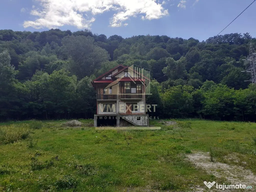 VILA 8 CAMERE, TEREN 5000 MP CAMPULUNG, APA SARATA