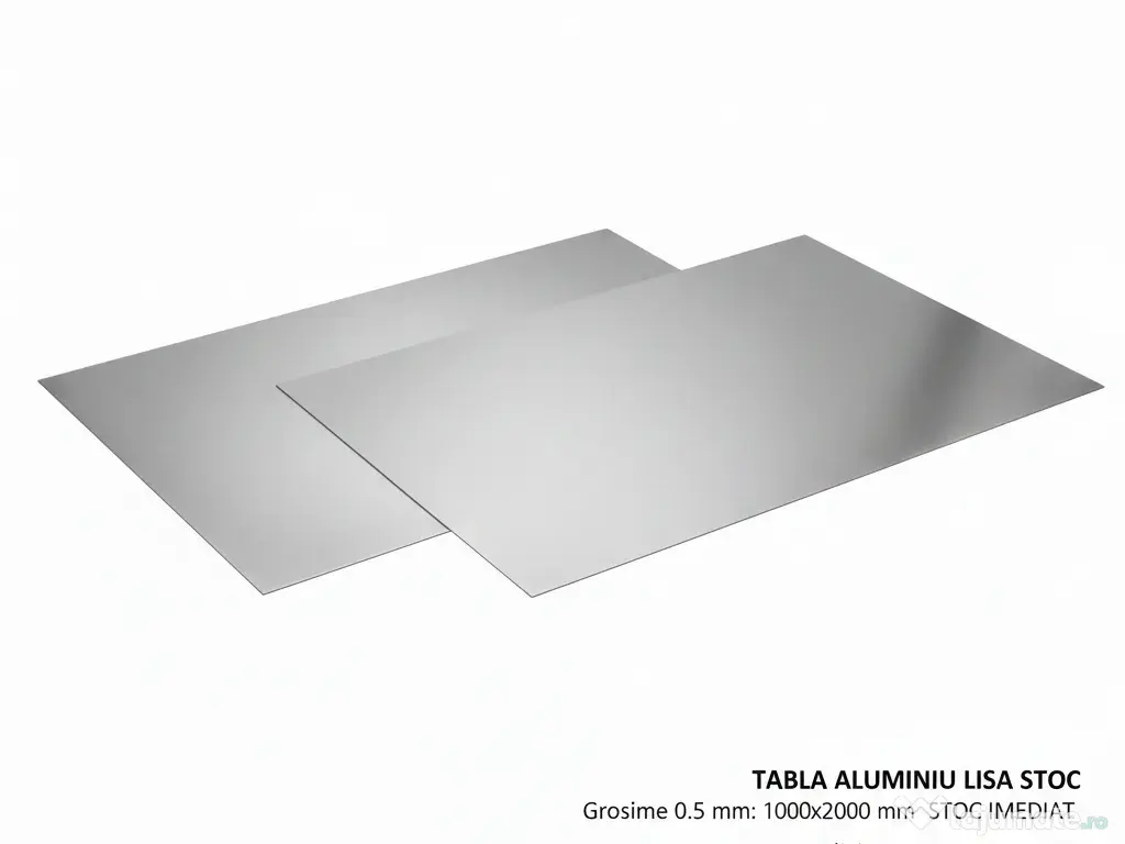Tabla Inox alimentar 0.5x1000x2000mm - Aluminiu - pentru Rulote - Food Truck