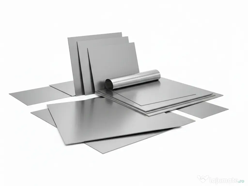 Tabla Inox alimentar 0.5x1000x2000mm - Aluminiu - pentru Rulote - Food Truck