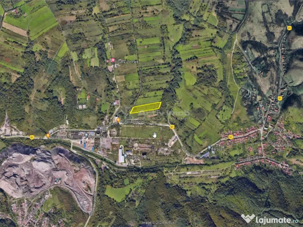 Resita, Teren Drept Intravilan, 11510 Mp., 4 Euro/Mp., Valea 