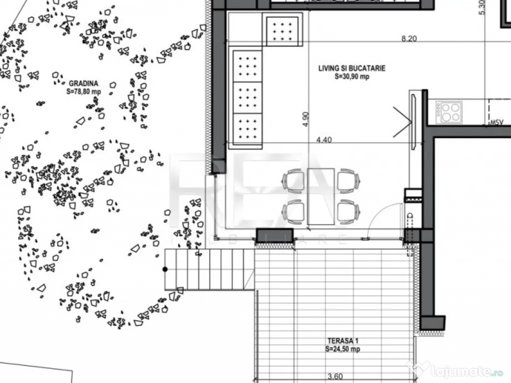 3 camere cu gradina Ultracentral - Mosilor