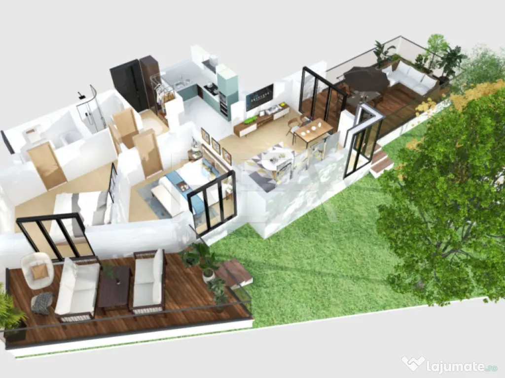 3 camere cu gradina Ultracentral - Mosilor