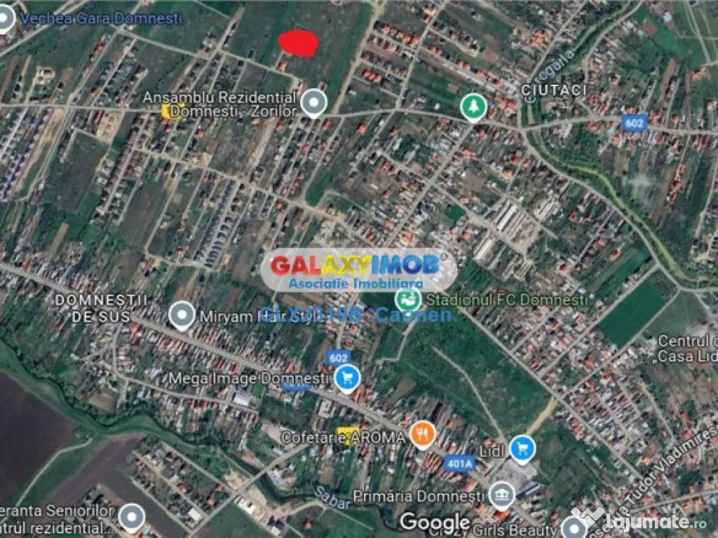 Teren intravilan - Domnesti - Intrarea Albastrelelor 