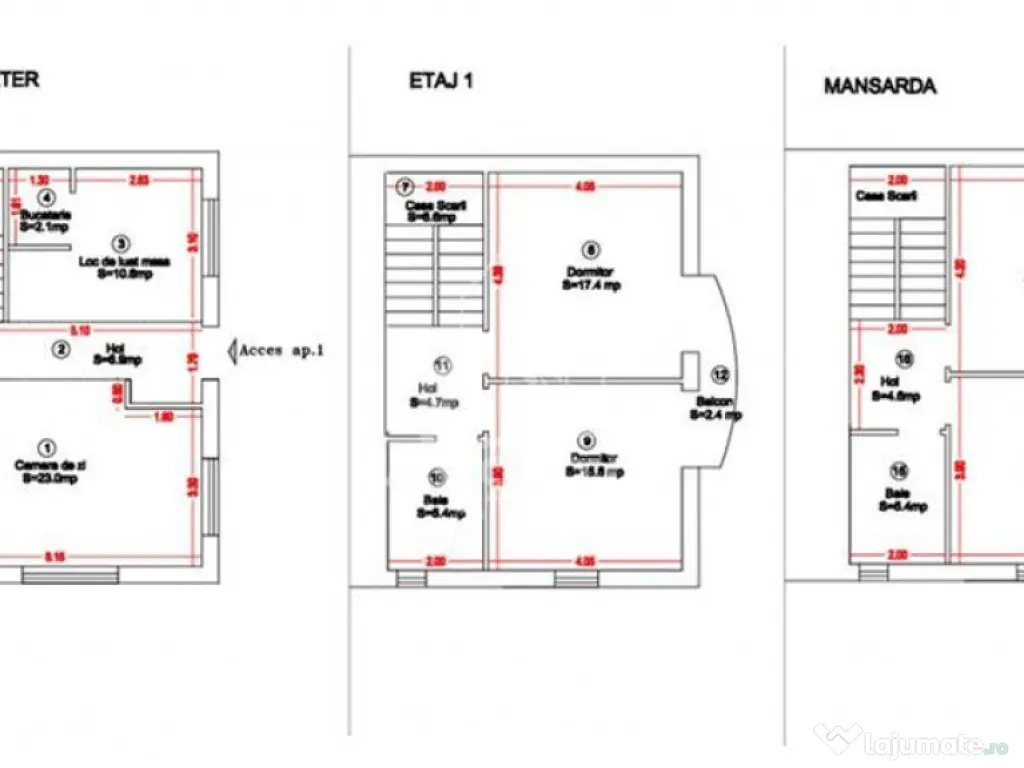 Casa noua cu 6 camere, teren 200mp, zona Dorobantilor