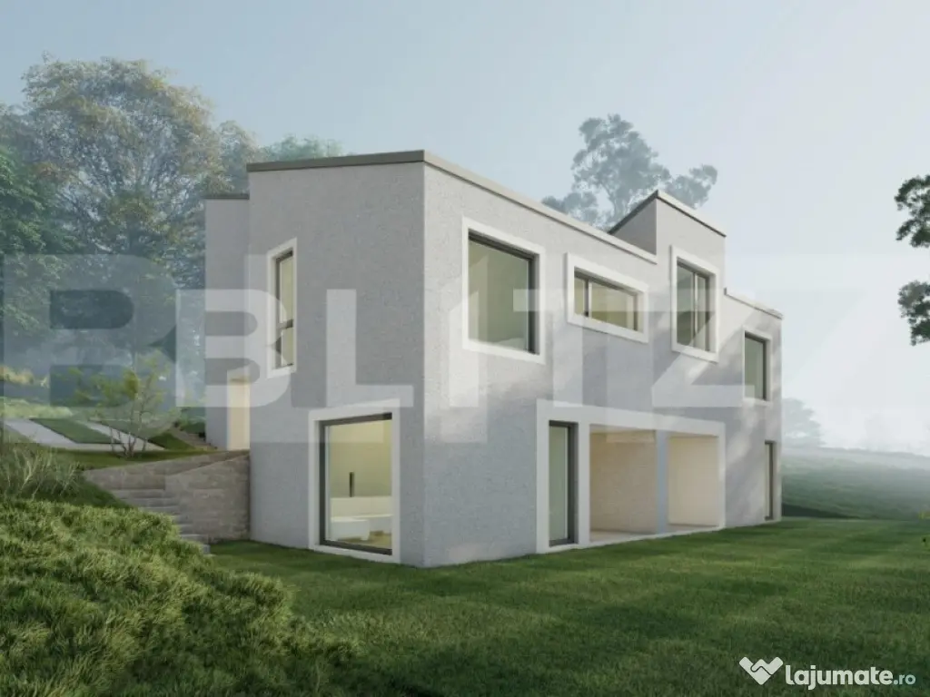 Exclusiv! Casa cuplata,114 mp utili, 250 mp teren, panorama,