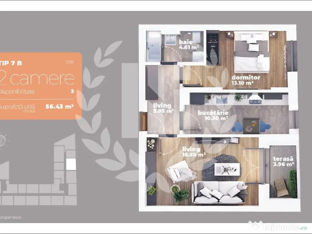 Apartament 2 camere | Decomandat | Metrou Sector 3 